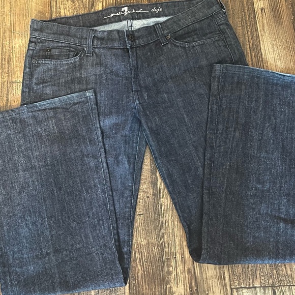 7 For All Man Kind 7FMK Jeans Dark Wash size 32 DOJO Designer - Picture 1 of 13